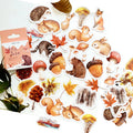 46pcs Per Pack Retro Fall Forest Sticker Cute Animals Mini Paper Sticker Decoration DIY Diary Scrapbooking Sticker