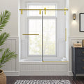 Bathtub Sliding Door 56"-60" W X 66" H Frameless Shower S Modern Single With 5/16" (8mm)