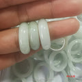 Certified Natural A-Grade Jade Ring Ice Floating Flower White Jade Ring Finger Male and Female Personality Couple Tail Ring