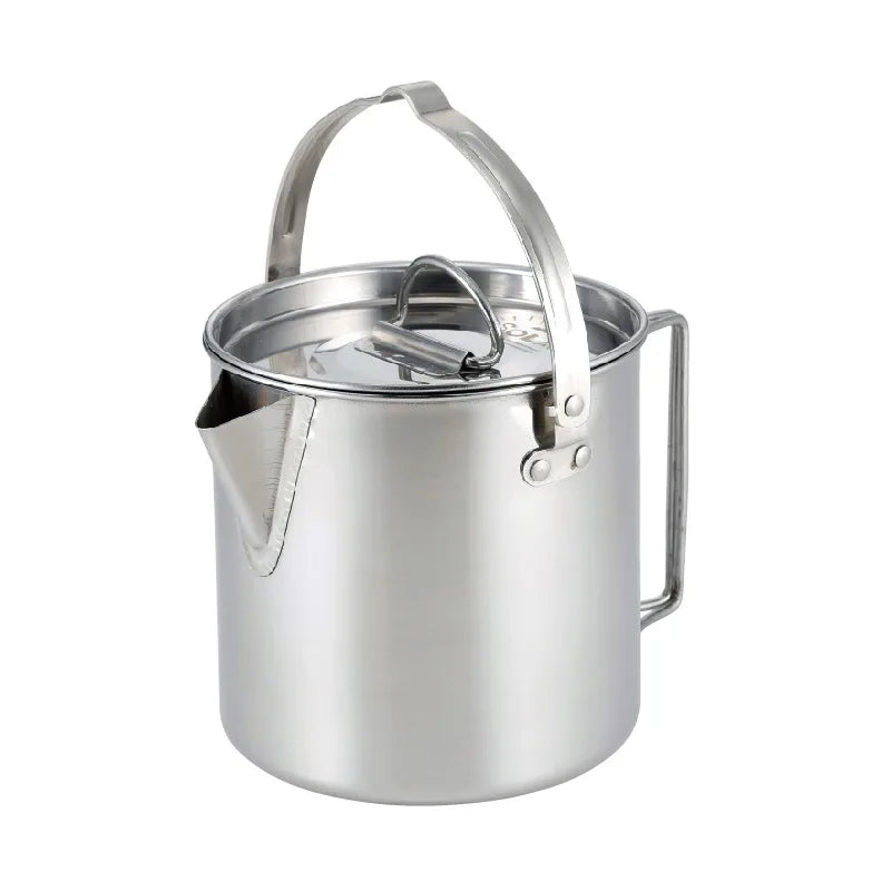 STARCAMP 430 Stainless Steel Portable Cookware Set Lightweight Outdoor Picnic Cooker Camping Kettle Tea Pot Coffee Pot Frying