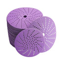 3M Quantity Mutil-hole Sandpaper Discs Purple Ceramic Aluminum Oxide Sand Paper Hook and Loop Sand Paper Disc for Car Putty