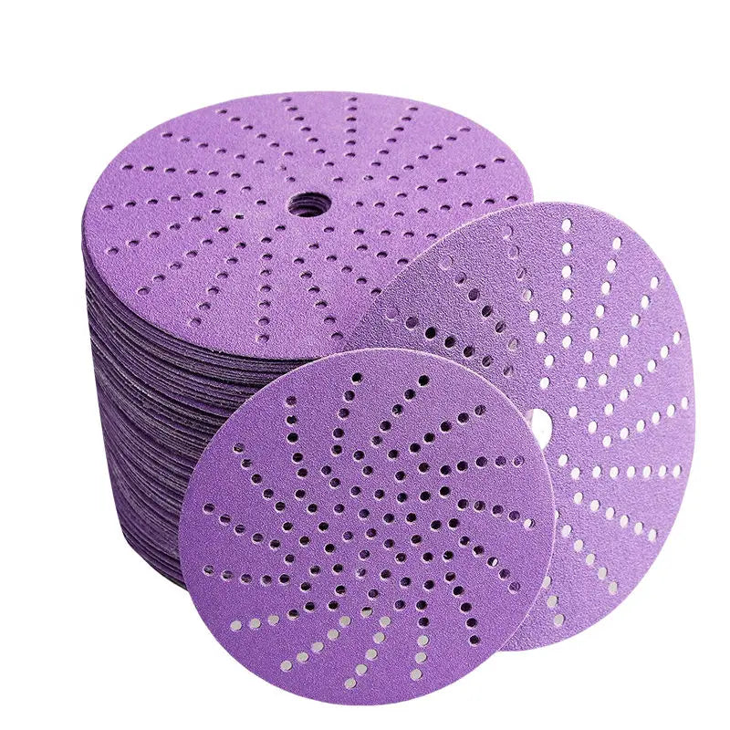 3M Quantity Mutil-hole Sandpaper Discs Purple Ceramic Aluminum Oxide Sand Paper Hook and Loop Sand Paper Disc for Car Putty