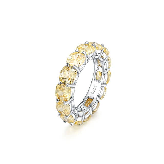 New 925 Silver Cubic Zirconia Ring High Carbon Diamond Ring for Women