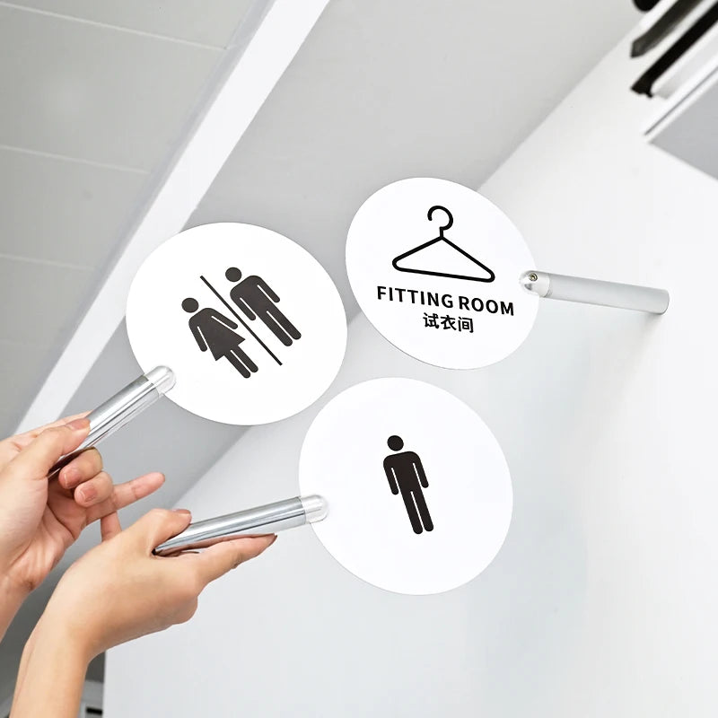 Customization of Clothing Store Fitting Room Signs Bathroom Signs and House Numbers