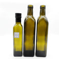 Empty Olive Oil Bottle With Cap 250ml 500ml 750ml 1l  Square Glass Bottle for Olive Oil