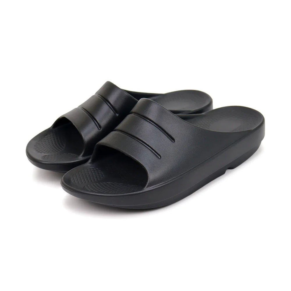 Women's Summer Sports for Slippers with One-Word Foot Arch Support Casual Soft Bottom Sandals Shock Absorbing Slides for Home