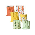 Double-Sided Canvas Cotton Tote Bags Reusable Grocery  Shopping Bag for Women Girls Kids