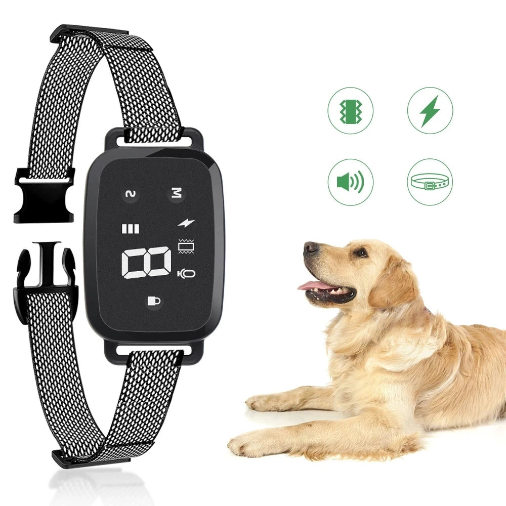 Dog Training Tools Remote Ultrasonic Waterproof Anti-bark Dog Trainer Dog Training Collar Barking Control Devices