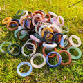 18~20mm Natural Gemstone Crystal Ring Genuine Single Crystal Stone Rings Pendant for Unisex Earrings Jewelry Men
