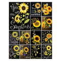 Full Drill 5D Diamond Painting Diamond Kits Wholesale DIY Rhinestone Embroidery Cross Stitch Mosaic for Home Decor Sunflower