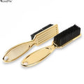 Wanmei Electroplated Hair Brush Mini Size Gold Electroplate Plastic Wide Tooth Comb Salon Professional Hair Styling Comb