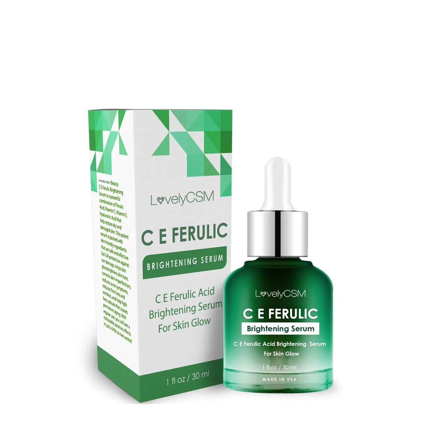 Private Label Organic Boseine Anti-Wrinkle Anti-Aging Hyaluronic Acid Pro-Xylan Ferulic 20% Vitamin C E Serum Moisturizing Face