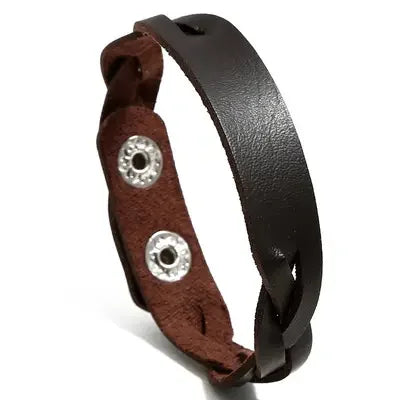 Wholesale Simple Stylish PU Leather Fashion Bracelet for Men and Women Bangles Jewelry