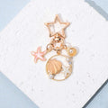 New Beach Keychain Starfish Conch Dolphin Pearl Sea Enamel Key Chains Beautiful Pendant Shell Keyring Handmade DIY Jewelry Gift