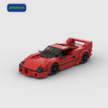 Wholesale Fashion Building Block Miniset Red Sport Car Moc Bricks Model Toy for Kid Toys Car Building Block Sets