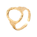 BM Eco-friendly Stainless Steel Oval Hollow Rings for Wedding Bands or Other Jewelry Pieces
