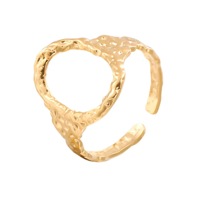 BM Eco-friendly Stainless Steel Oval Hollow Rings for Wedding Bands or Other Jewelry Pieces