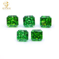 Junyuan Jewelry Gems Best Sale 5A Quality Fancy Green Crushed Ice Cubic Zirconia Diamond CZ Loose Stones