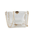 High Quality Factory Sale PVC Jelly Women's Shoulder Bags Chain Rivet Mini Purse Crossbody
