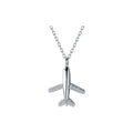 Fashion New Design Lovely Airplane Necklace Jewelry 925 Silver Necklace