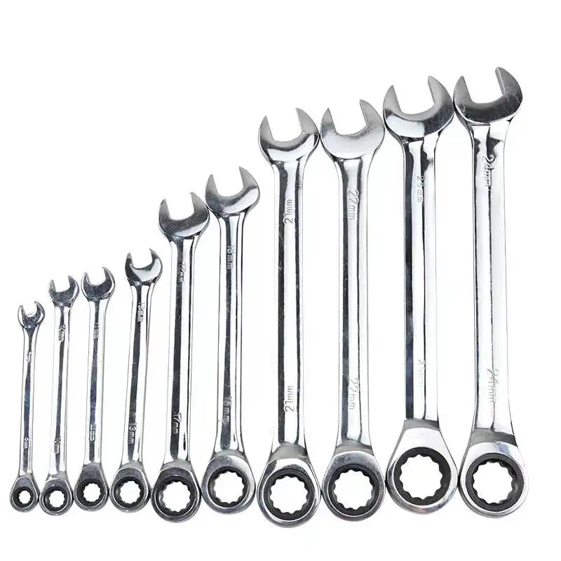 6-32 mm Open End Combination Spanner Set Metric Torque Wrench CRV Ratcheting Wrenches  Ratchet Wrench Set