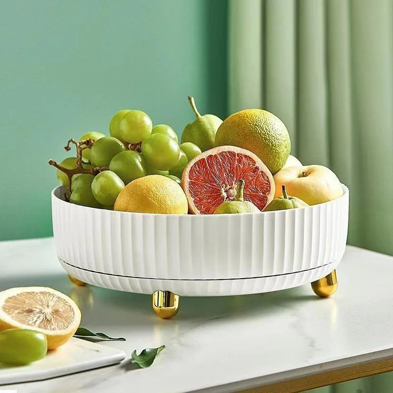 28cm Multi-Functional 360-Degree Rotating Plastic Storage Rack Lazy Susan Turntable for Cosmetic Seasoning Bottle Storage Tray