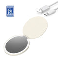 Mini Lightweight and Portable Fill Lens Leather Pocket Mirror