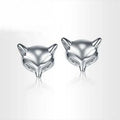 925 Sterling Silver Fox Stud Earrings for Women Elegant Wedding Jewelry Pendientes Mujer Moda 2022 Brincos