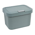 Colorful Small Trash Can With Lid Under Sink For Kitchen Bathroom Counter Top Compost Plastic Wall Mounted Folding 5L Waste Bin