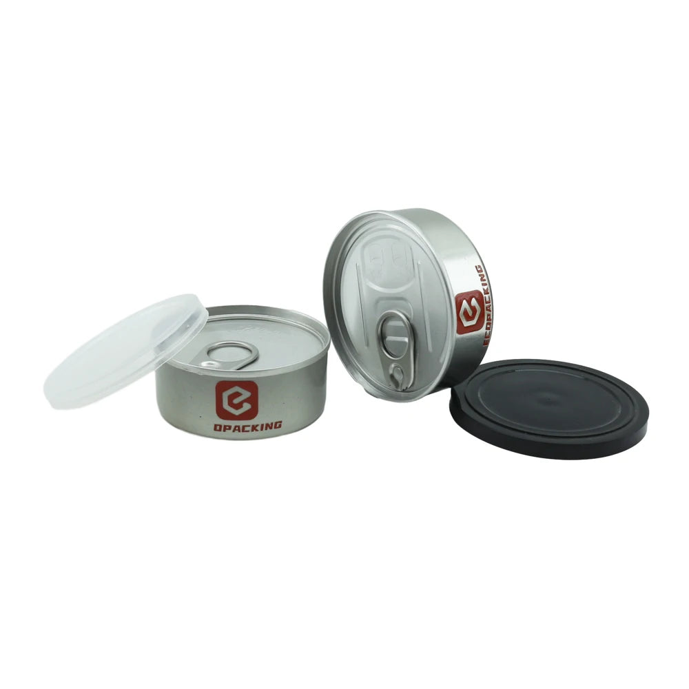Tinplate Self-Seal Recyclable Ring Pull Food Grade Metal Tin Cans Screen Printed for Canned Food Storage