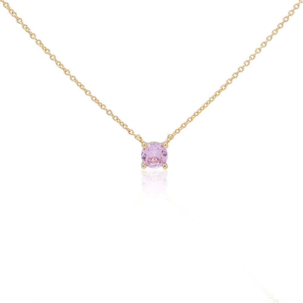 Custom Gentle Healing Natural Birthstone Macaron pink Tone Necklace Rose Quartz Crystal Pendant for Gift
