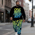Men's Crew Neck Sweatshirt Set Plus Size Bright Color Streetwear Custom Logo/Pattern Manufacturer Wholesale