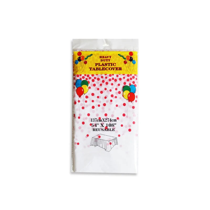 Factory Direct Wholesale Table Cloth Waterproof Biodegradable Custom Plastic Table Cover