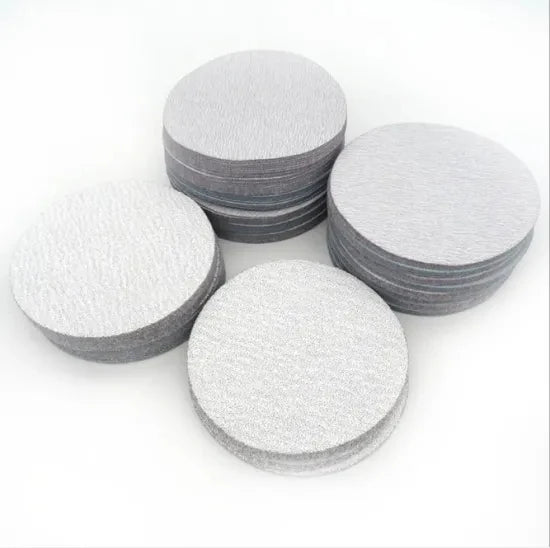 Round Sandpaper White Sand Sandpaper Sanding Paper Sand Disc Paper