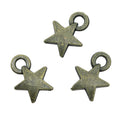AA016471 9mm Alloy Star Charms for Jewelry Making