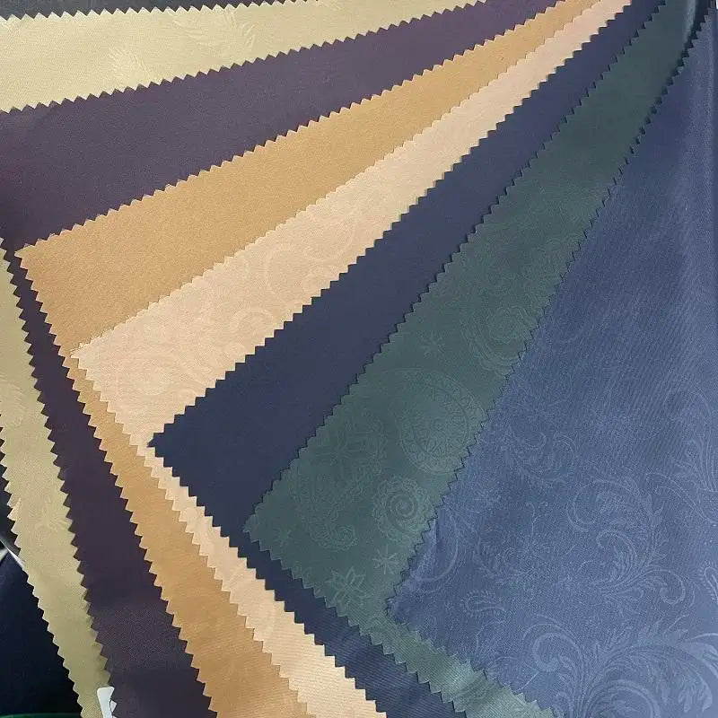 Younus Factory Custom Logo Anti-static Blackout Taffeta Bag Lining Jacquard Fabric 100% Polyester Embossed Twill Ripstop for