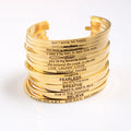 Wholesale Fashion Jewelry Engraved Personalized Message Customized Stainless Steel Bracelet for Women Men