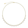 RINNTIN GPN37 New Arrival 14k Gold Plated Fresh Water Pearl with Cubic Zirconia Necklace Jewelry for Women