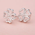 Fashion Korean Cheap Earing Silver 925 Earing Set Four Leaf Clover Earrings