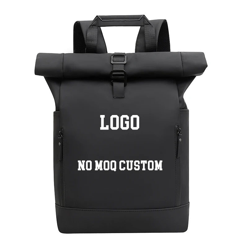 Custom New Design Roll Top Backpack Durable Men's Casual Travel Waterproof School Laptop Bag Backpacks Rolltop for Women