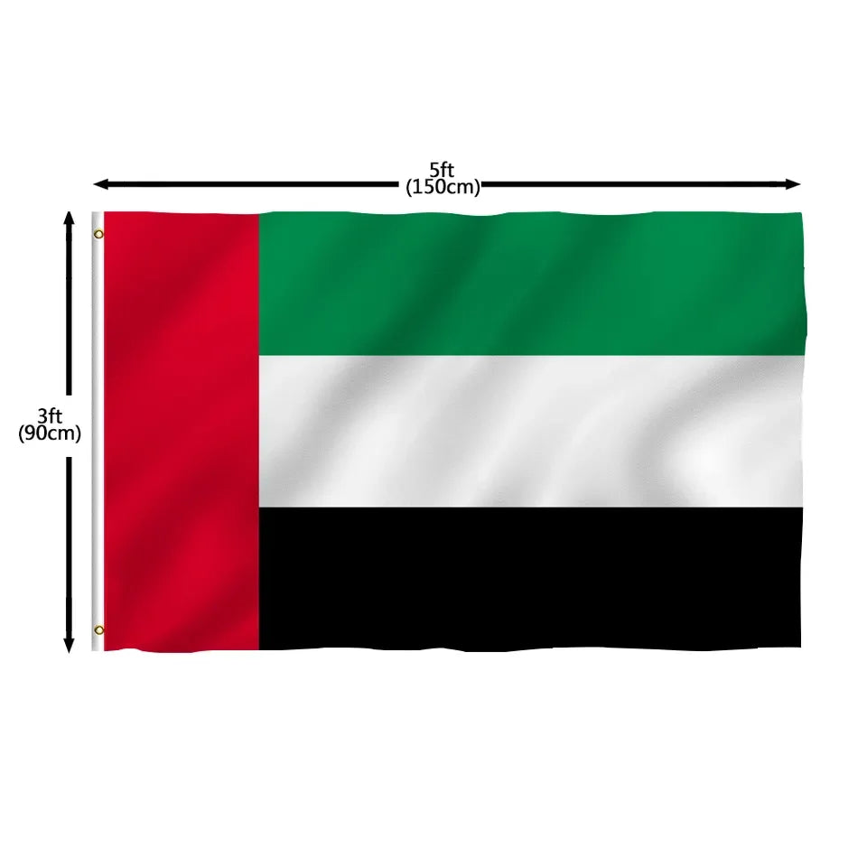 Printing Polyester Flags 3X5ft United ARAB UAE DUBAI FLAG