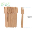 Best Quality 160mm Eco Friendly Wholesale Disposable Wooden Cutlery Knife Fork Spoon Set