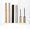 Custom Silver Gold Aluminum Eyeliner Tubes Container Packaging 5ML Empty Eyelash Growth Liquid Serum Tube With Brush