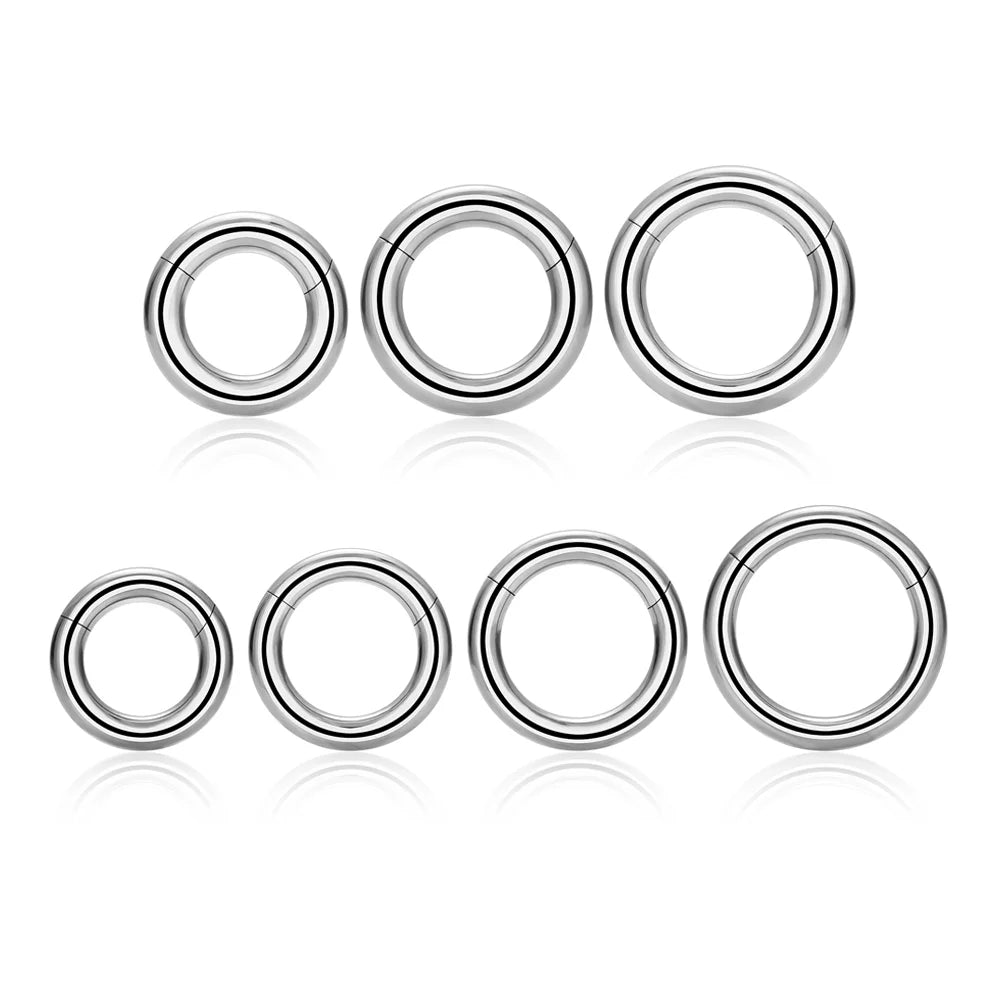 G23 ASTM F136 Titanium Piercing Ear Weights 16G Septum Ring Ear Tragus Cartilage Helix Conch Earring Body Piercing Jewelry