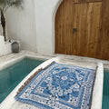 Hot Selling Boho Colorful Floral Jacquard Woven Throw Beach Rug and Camping Mat