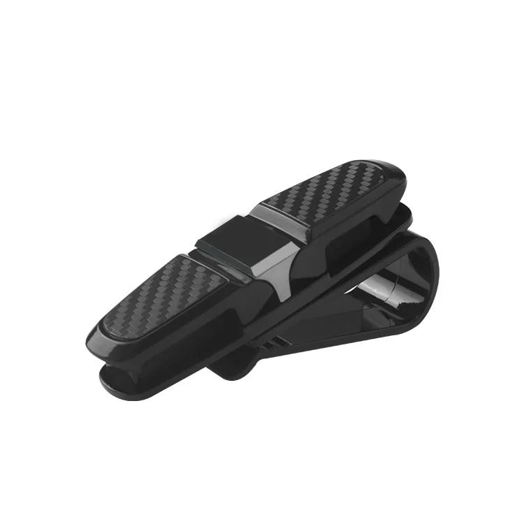 Carbon Fiber Car Glasses Clip Creative Multifunctional Spectacle Frame Car Glasses / Bill Clip Car Rack Clip