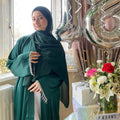 Dubai Spring/Summer Party Dress Daily Outfit Modesty Cardigan Robe Muslim Women Open Abaya