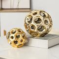 Modern Elegant Donut-Shaped Ceramic Vase Small Abstract Gold Planet Design for Tabletop Display Ins Eclectic Scandinavian Home