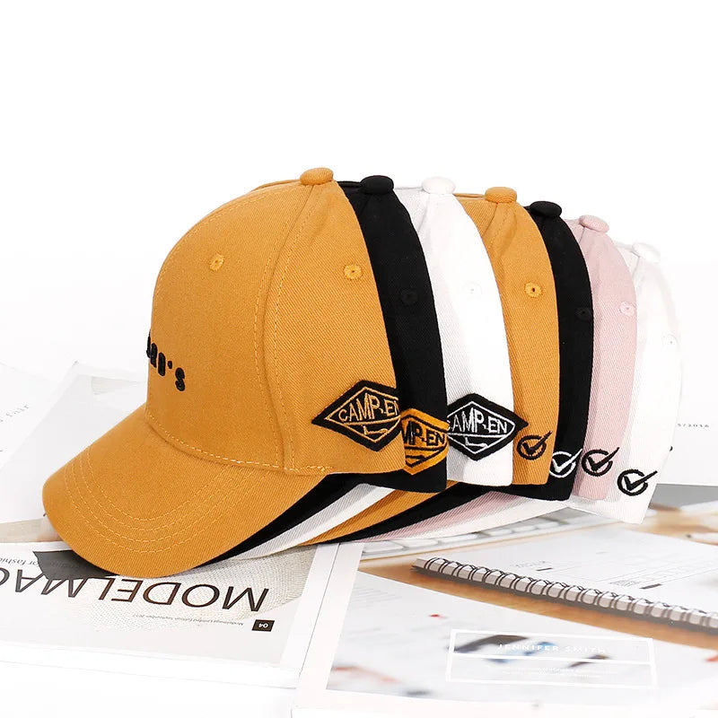 Custom Designer 5-Panel Cotton Baseball Team Hats Sporty Embroidered Logo Caps for Men and Women Curved Brim Wholesales