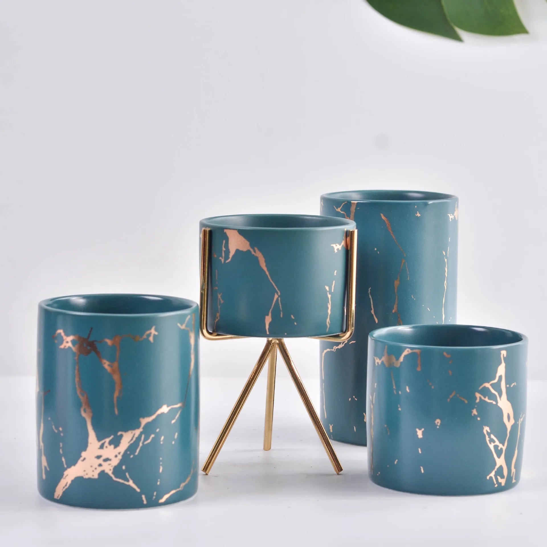 Wholesale Large Candle Jars Luxury pink and Blue Candle Jar